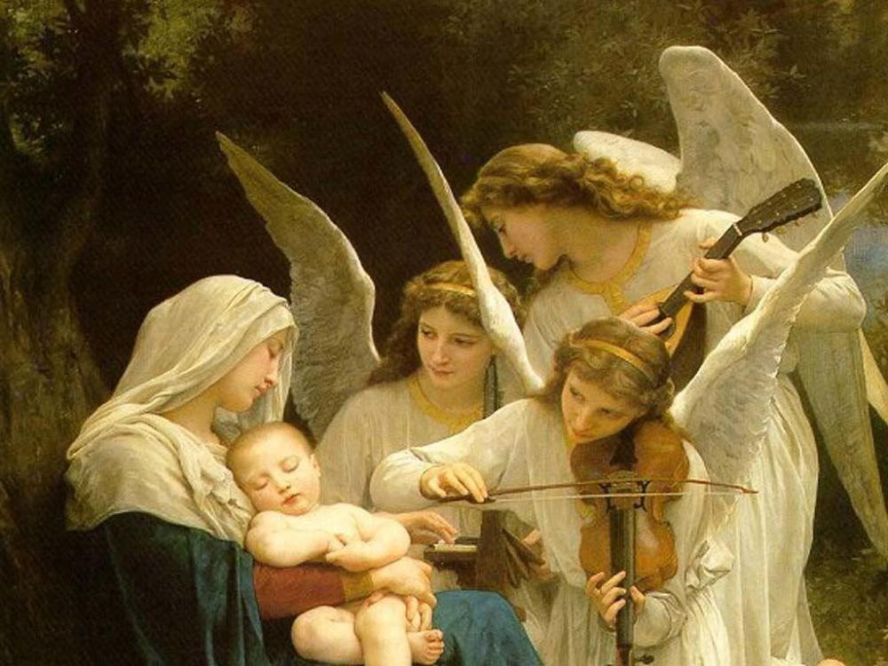 Mary & Jesus w/ Angels