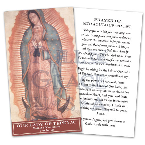 Tepeyac Prayer Card